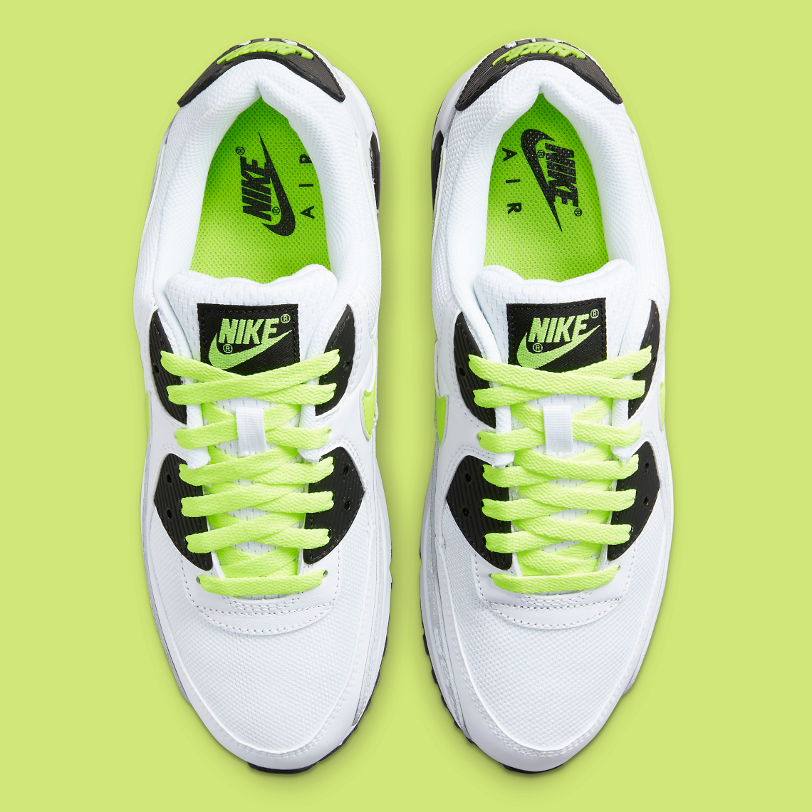 Nike Air Max 90 white-volt-black-pure platinum - DB0625-100