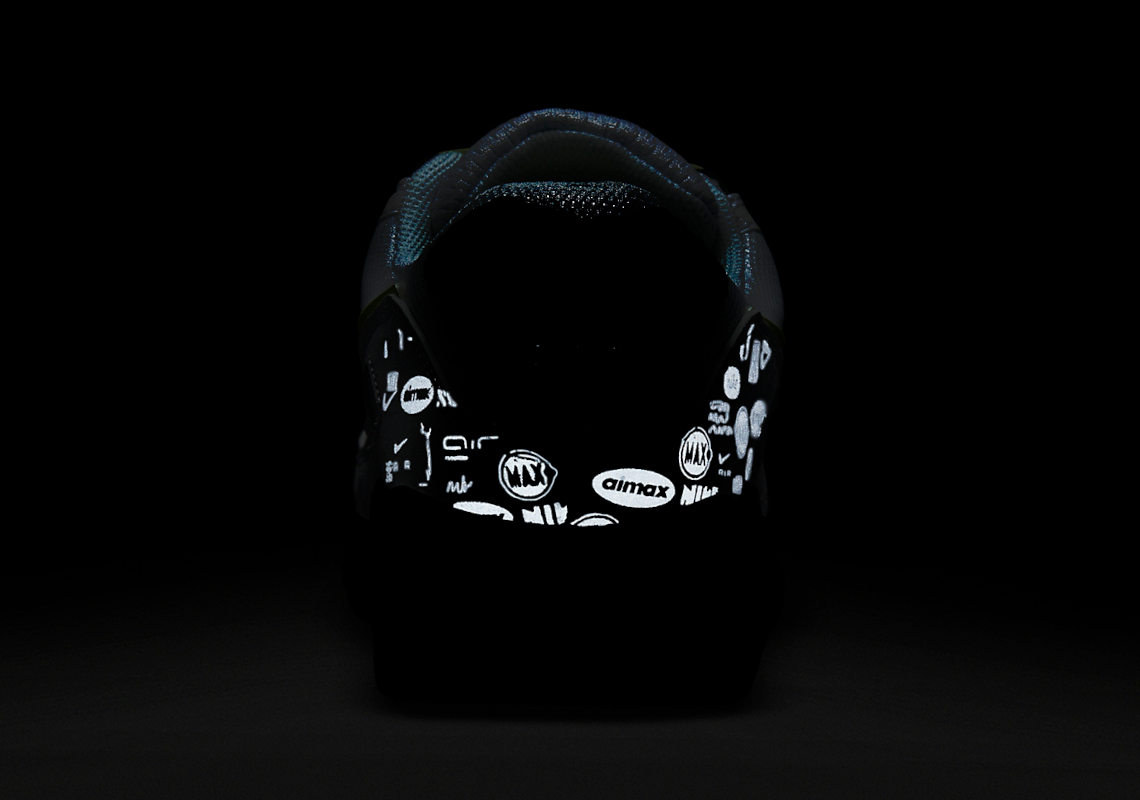 Nike Covers The Air Max 90 Mudguard With A Reflective Mosaic Of Logos ...