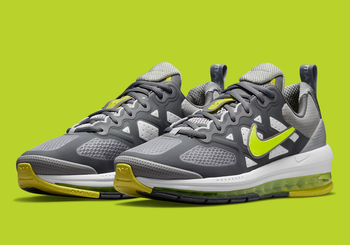 Nike Air Max Genome Grey Neon Green CW1648-005 | SneakerNews.com