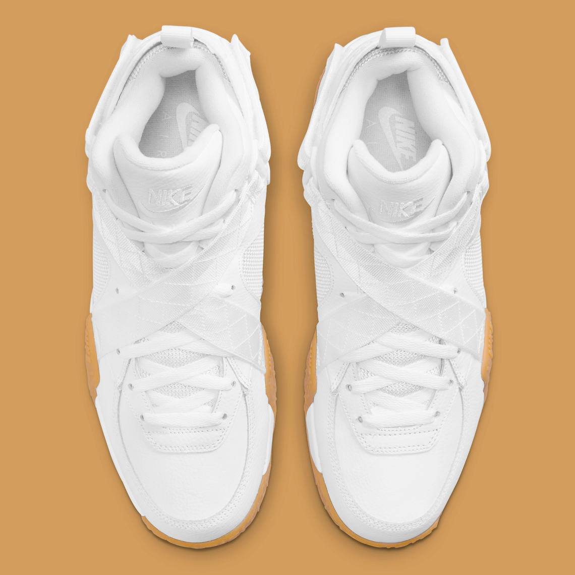  Nike Mens Air Raid DJ5974 100 White/Gum - Size 8