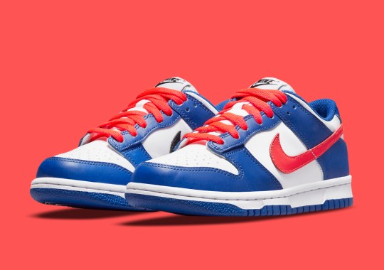 Another Kid-Exclusive Nike Dunk Low Appears With Mismatched Swooshes
