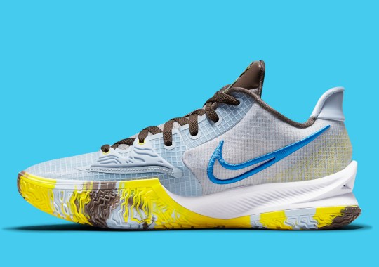 Kyrie Irving’s Next Nike Kyrie Low 4 Pairs Shades Of Blue With Vibrant Yellow