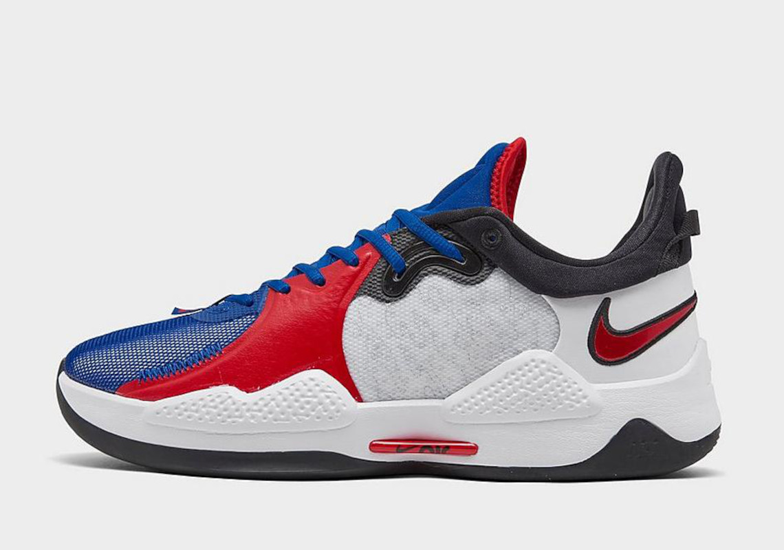 The Nike WHITE PG 5 Appears In Classic Los Angeles Clippers Colors As Playoffs Near