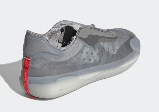 Official Images Of The Prada x adidas Luna Rossa 21 In Silver