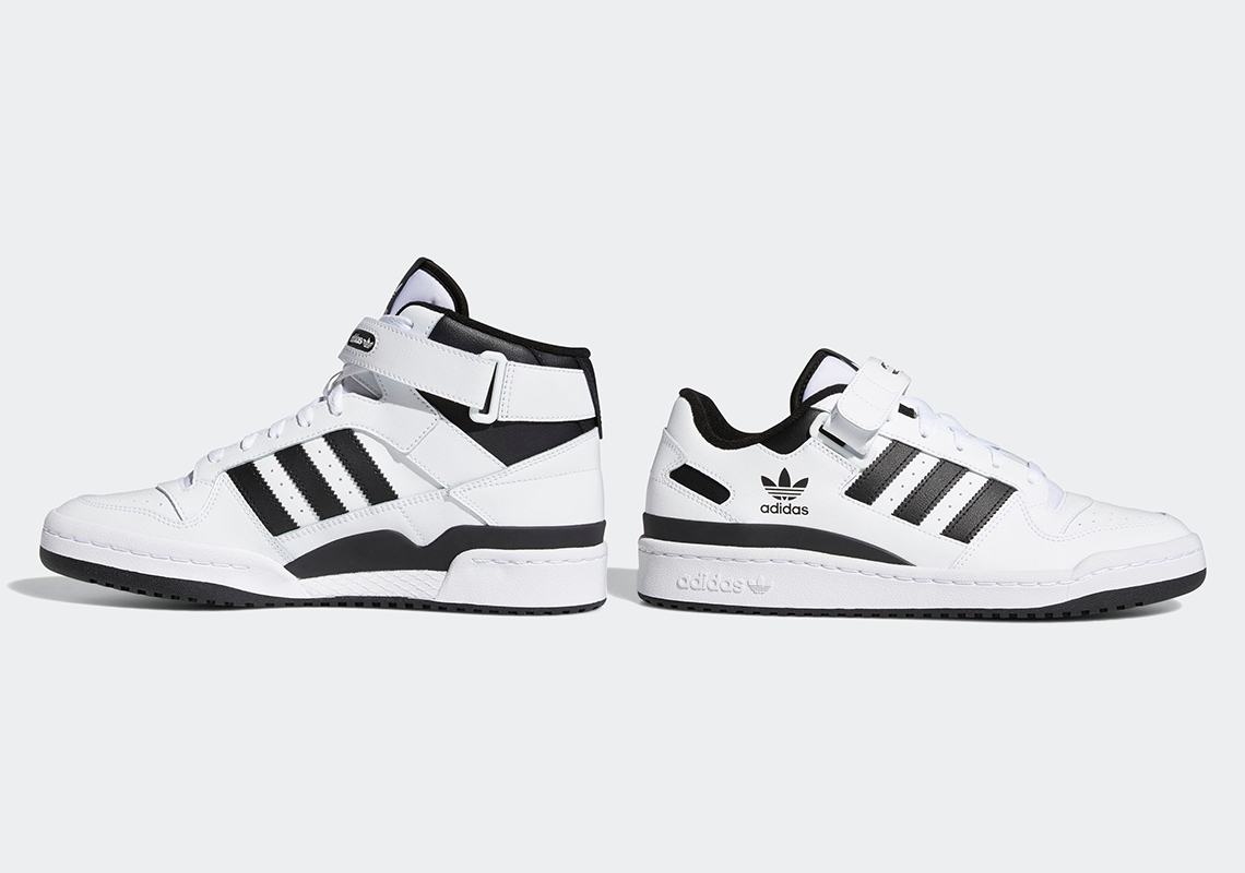 Keep It Simple With This Latest adidas Forum Set In White/Black