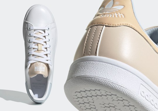The adidas Stan Smith “Halo Ivory” Pack Adds Seasonal Tints To An All-Leather Look