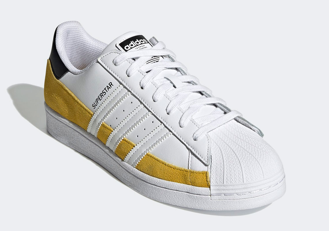 yellow superstar shoes