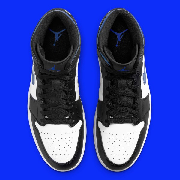 Air Jordan 1 Mid Black White Royal 554724-140 | SneakerNews.com