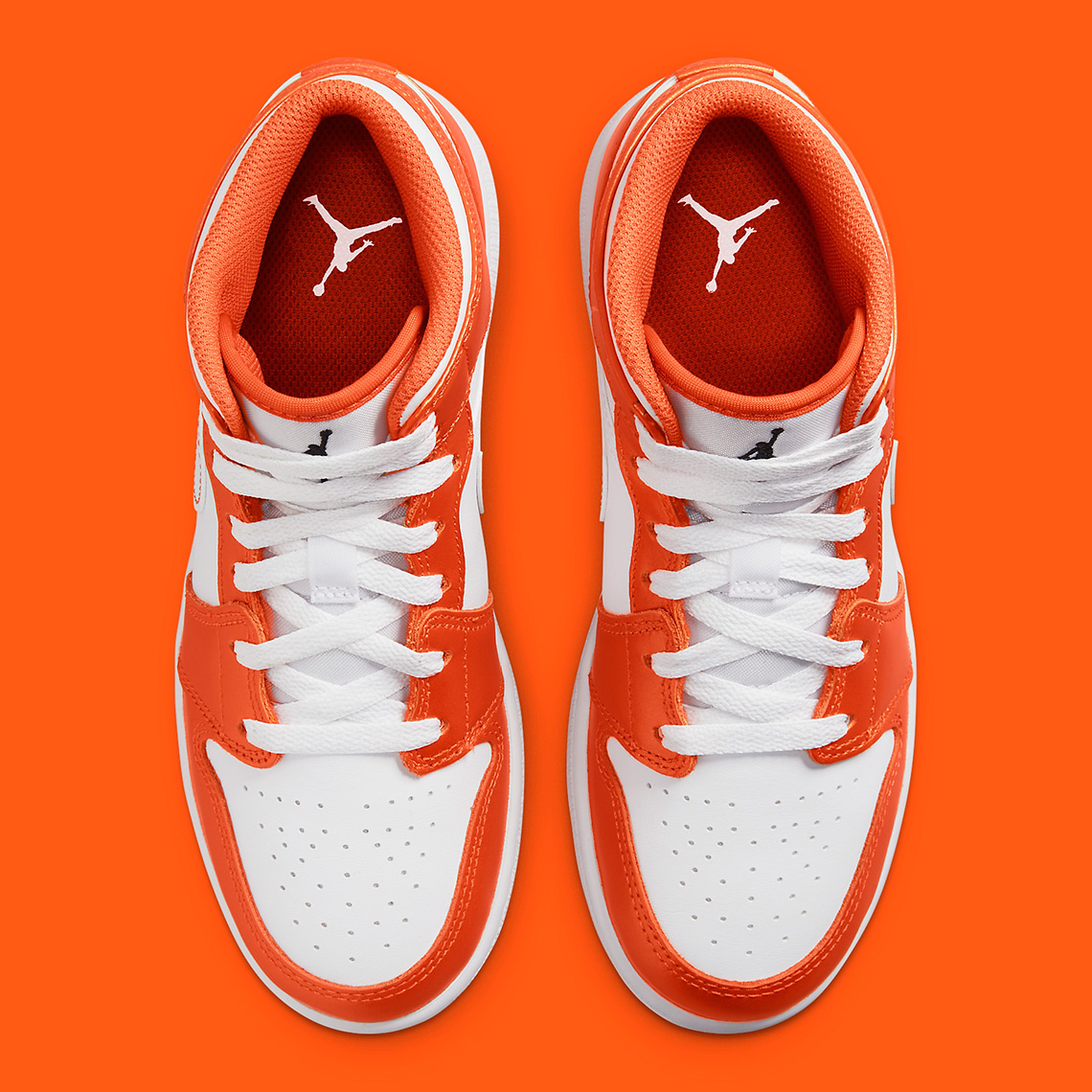 orange jordan shoes