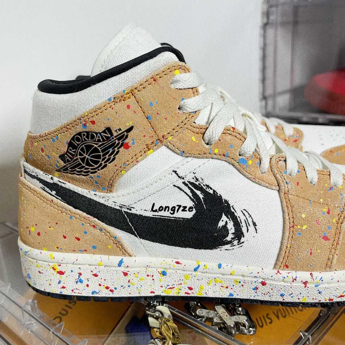 Air Jordan 1 Mid Brushstroke Paint Splatter Release Info