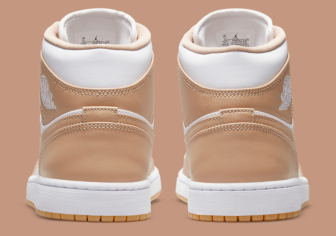 tan linens cover this air jordan 1 mid
