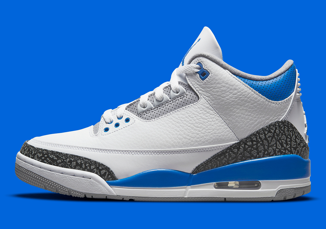 blue and white 3s