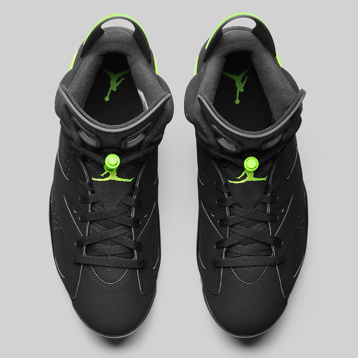 jordan 6 black and lime green