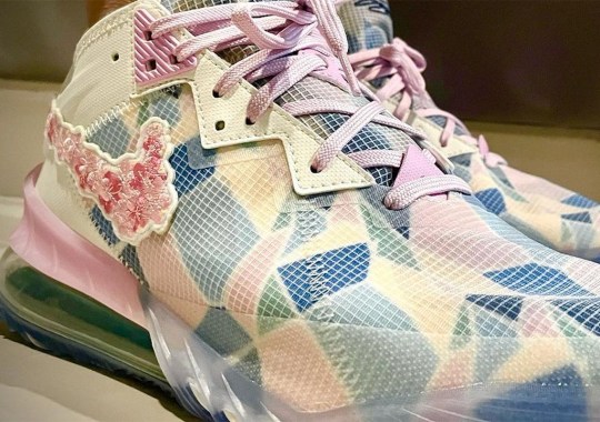 atmos x Nike LeBron 18 Low Features Sakura Flowers