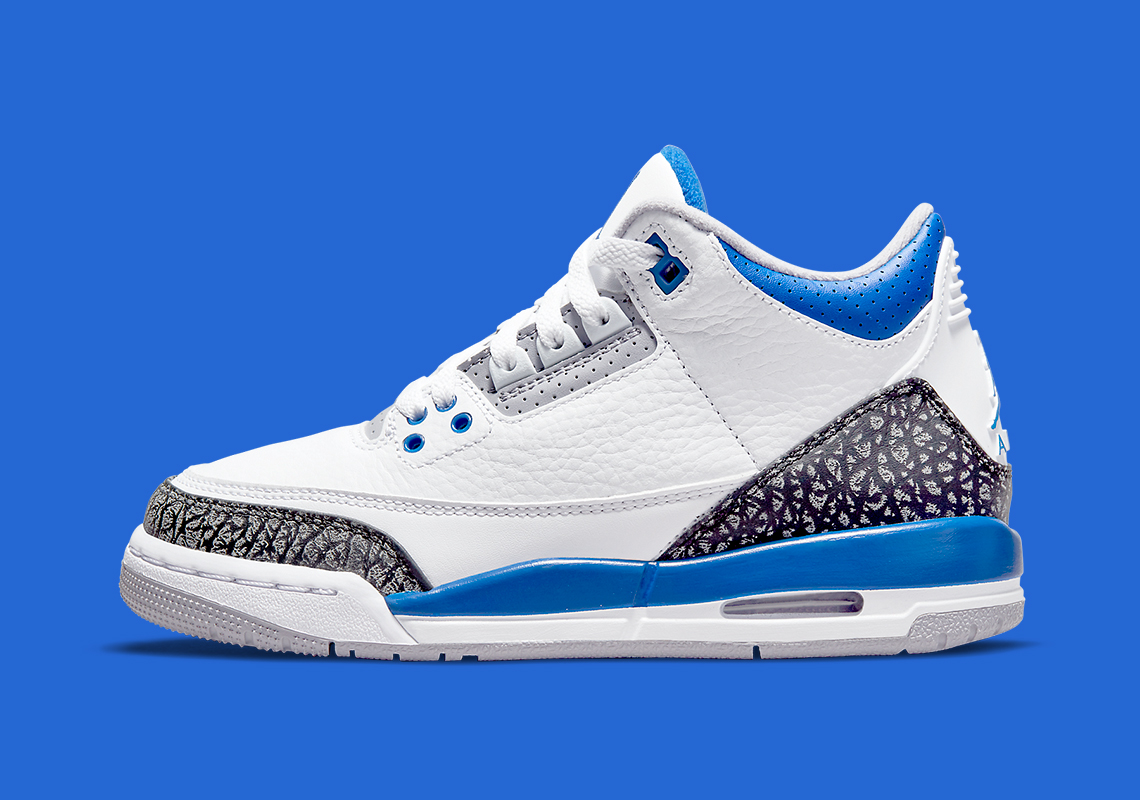 blue and white retro 3s