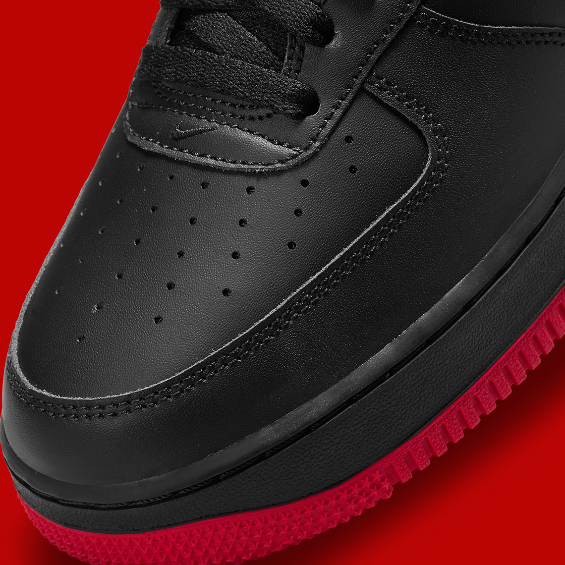 nike air force one red and black