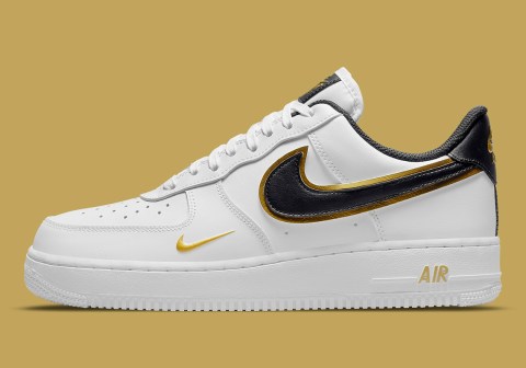 Nike Air Force 1 Gold Double Swoosh DA8481-001 DA8481-100 | SneakerNews.com