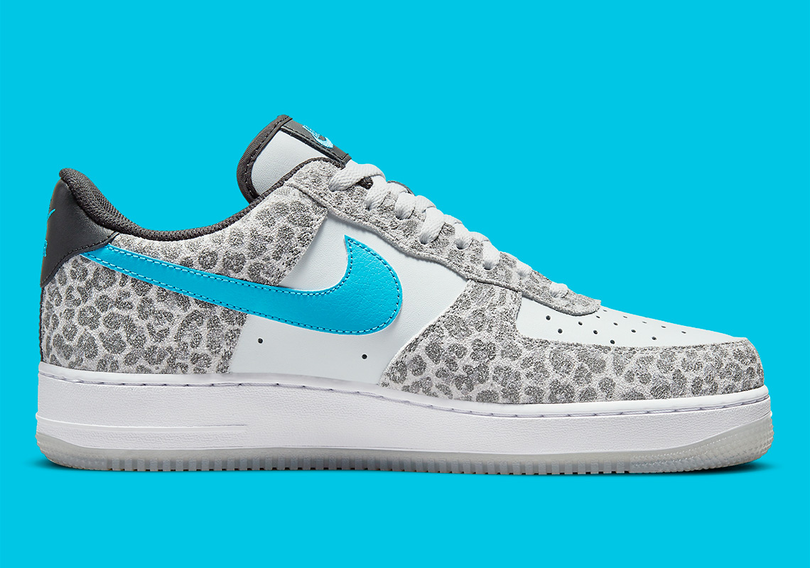 air force 1 leopard blue fury