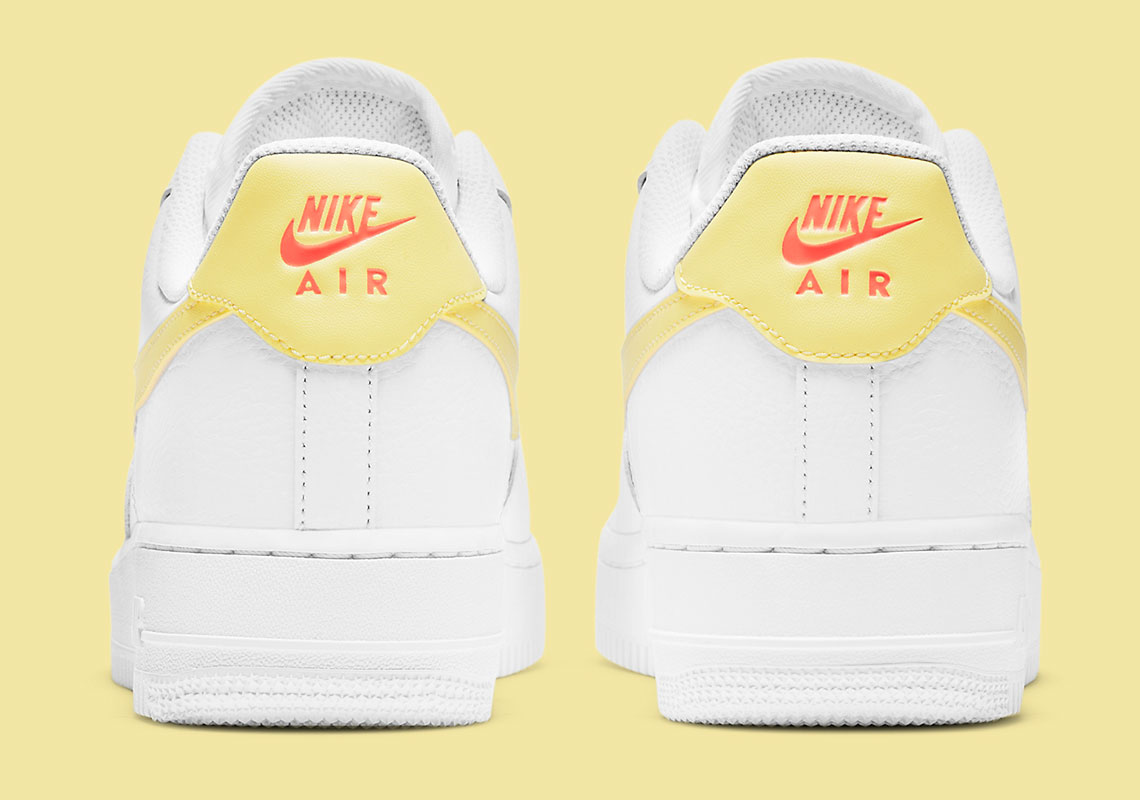 nike air force 1 women's yellow tick