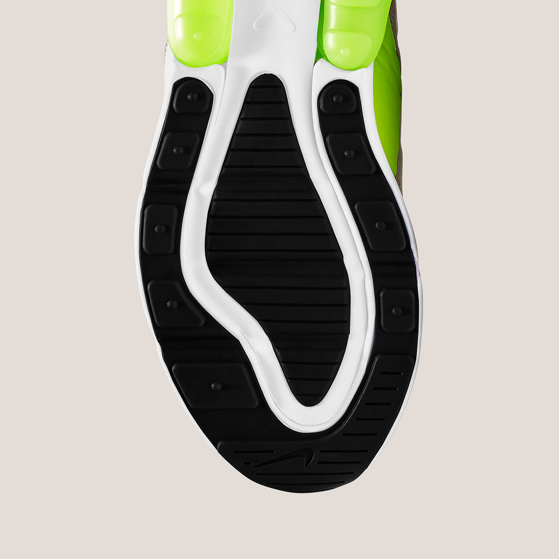 Nike Air Max 270 Gs Light Bone Volt Particle Grey Black 943345 030 3