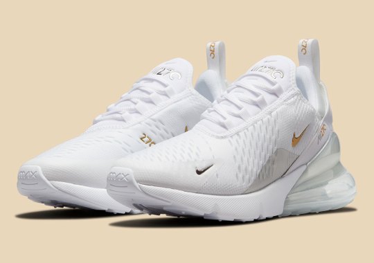 Silver And Gold Come Together On The Nike Air Max 270 Essential
