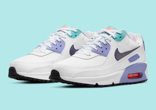 Light Thistle Gives This Nike Air Max 90 For Kids A Spring Vibe