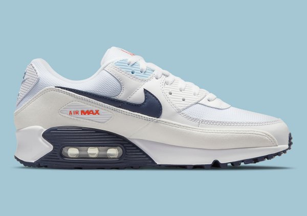 Nike Air Max 90 Sail/Navy Blue/Crimson DM2820-100 | SneakerNews.com