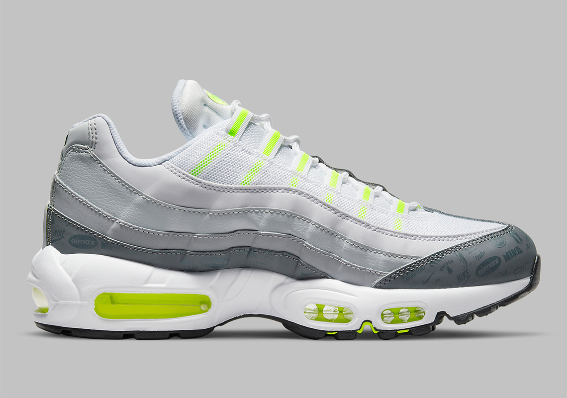 Nike Air Max 95 Grey Volt Logo DH8256-100 | SneakerNews.com