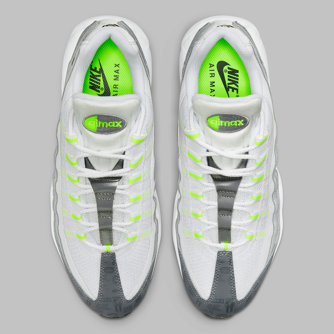 Nike Air Max 95 Grey Volt Logo Dh8256 100 2