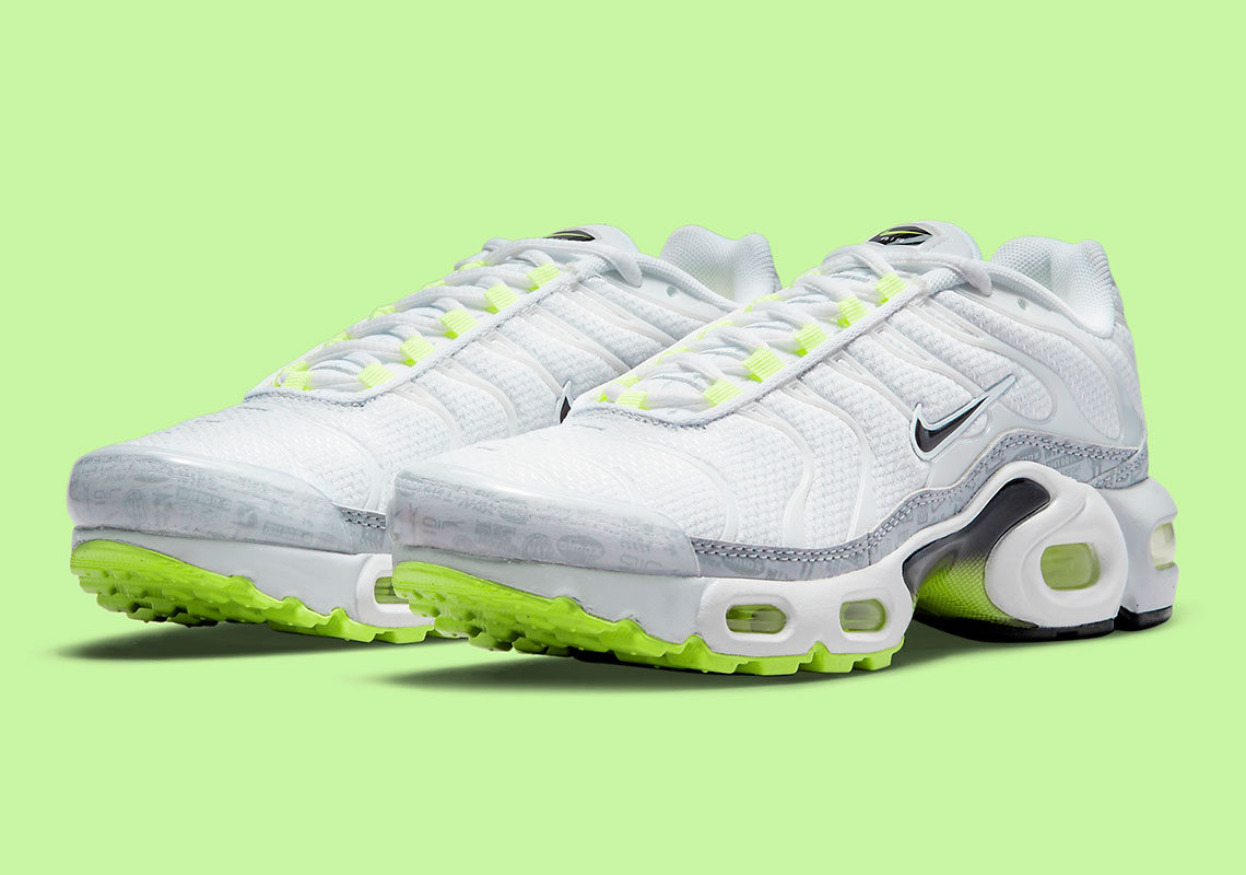 Nike's Logo-Heavy Mudguard  Appears On The Air Max Plus For Kids