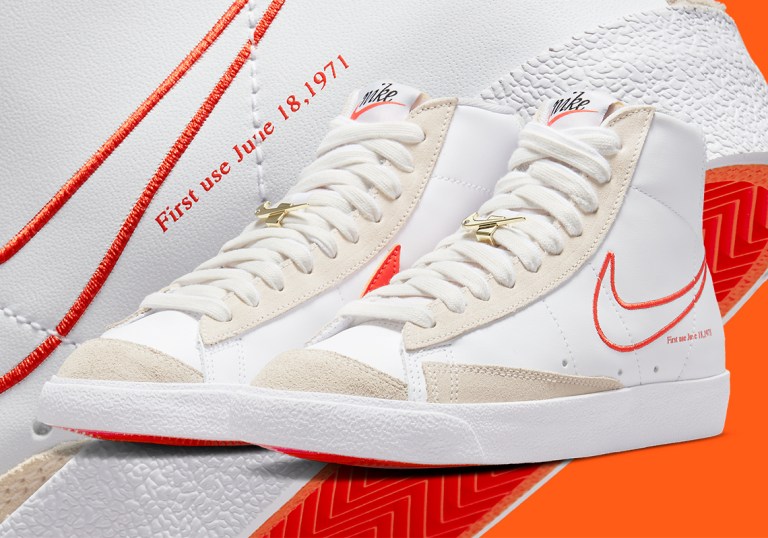 Orange check Nike blazers . Used but are in good condition! Shoes | Orange Check Nike Blazers Used But Are In Good  main image 3