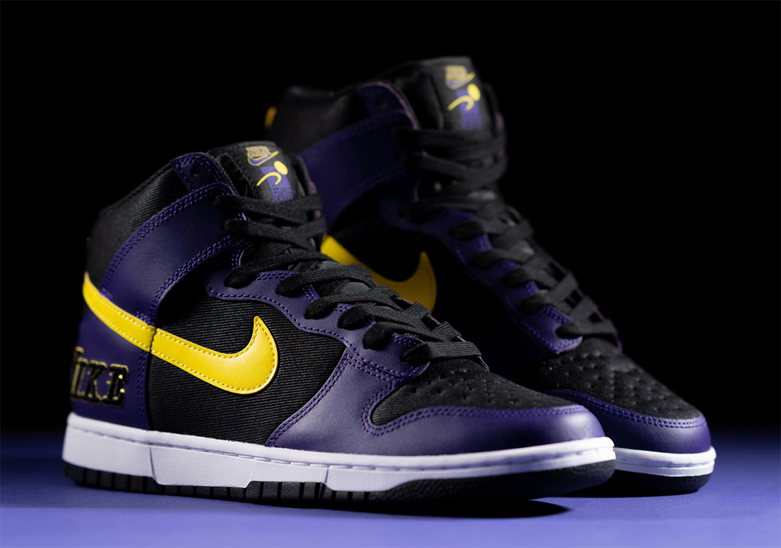 Nike Dunk High Lakers Unboxing + On Feet! 