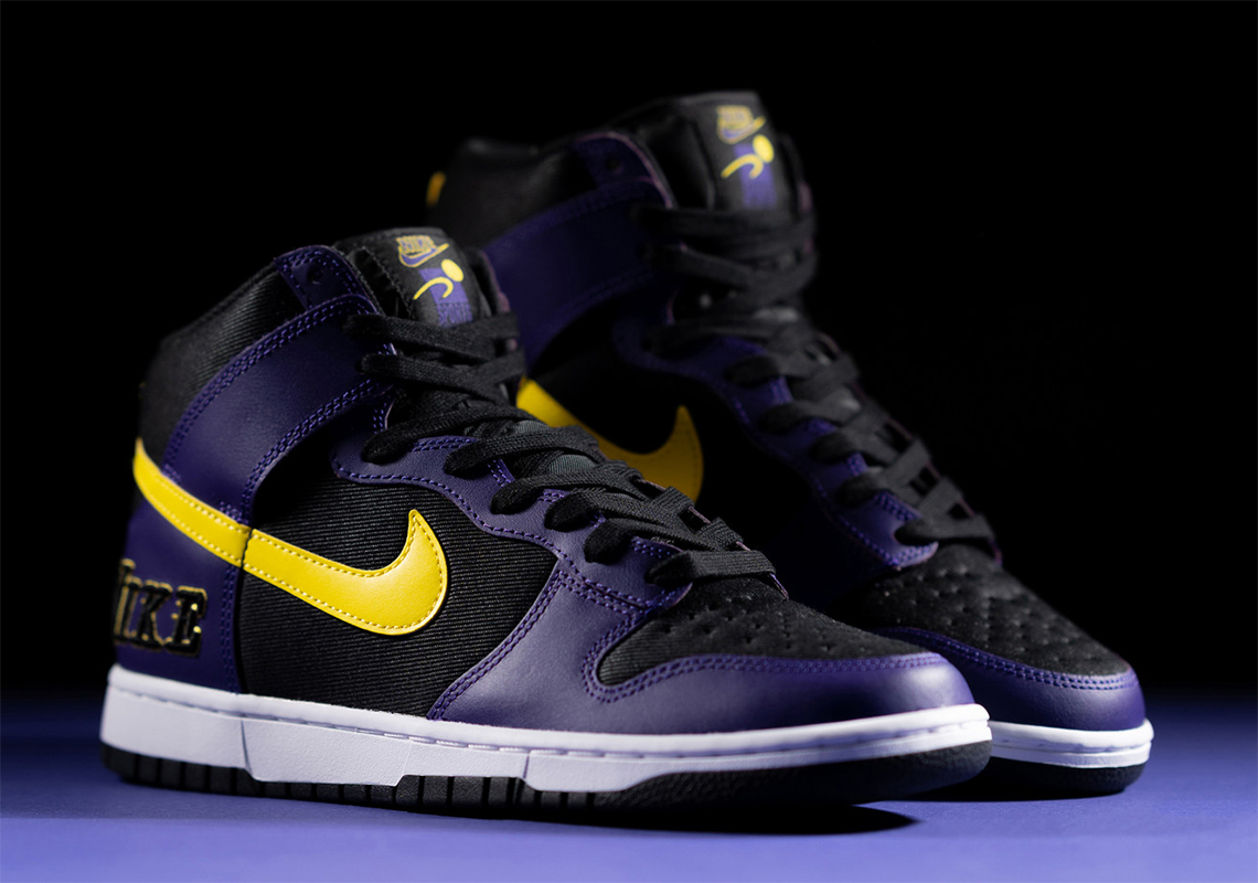 nike dunk high emb lakers DH0642 001 1