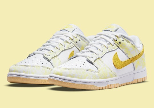 Nike’s Blotty Coloring Returns On The Dunk Low “Yellow Strike”