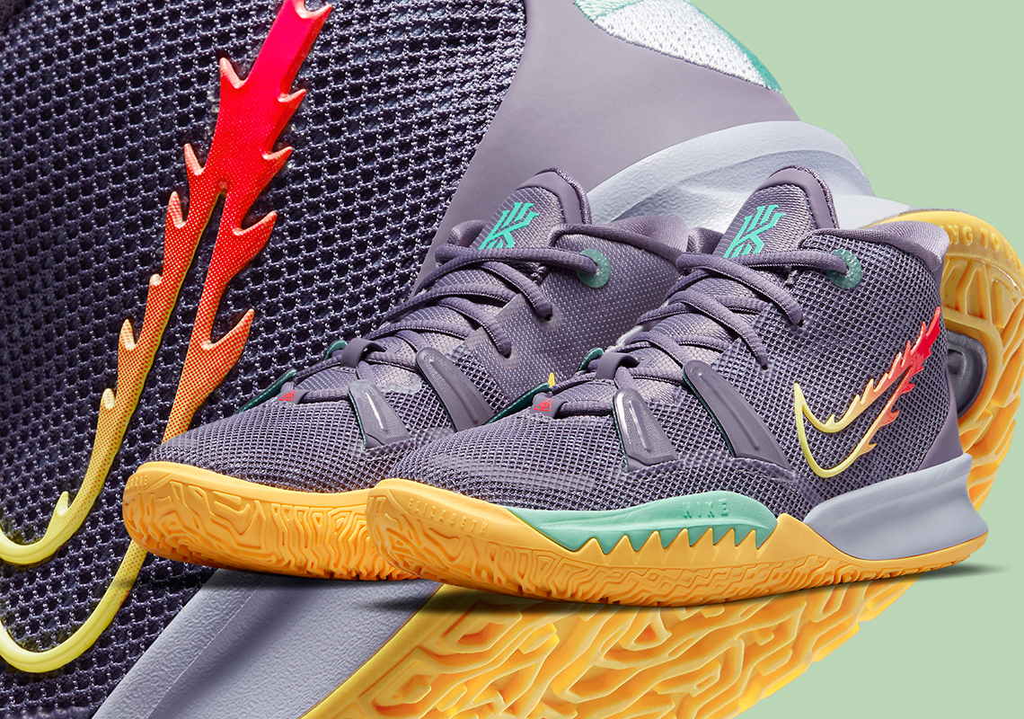Flaming Swooshes Appear On The Nike Kyrie 7 “Daybreak”
