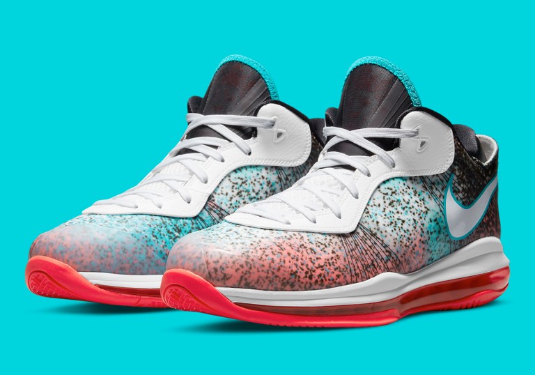 Nike Lebron VIII 8 V/2 Low QS Miami Nights DJ4436-100 Men’s Sneakers - Size 7.5 Nike Lebron VIII 8 V/2 Low QS Miami Nights DJ4436-100 Men main image 3