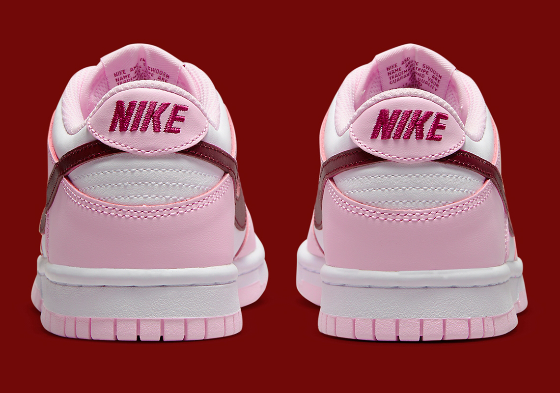 Nke Dunk Low Gs Pink Red White Cw1590 601 4