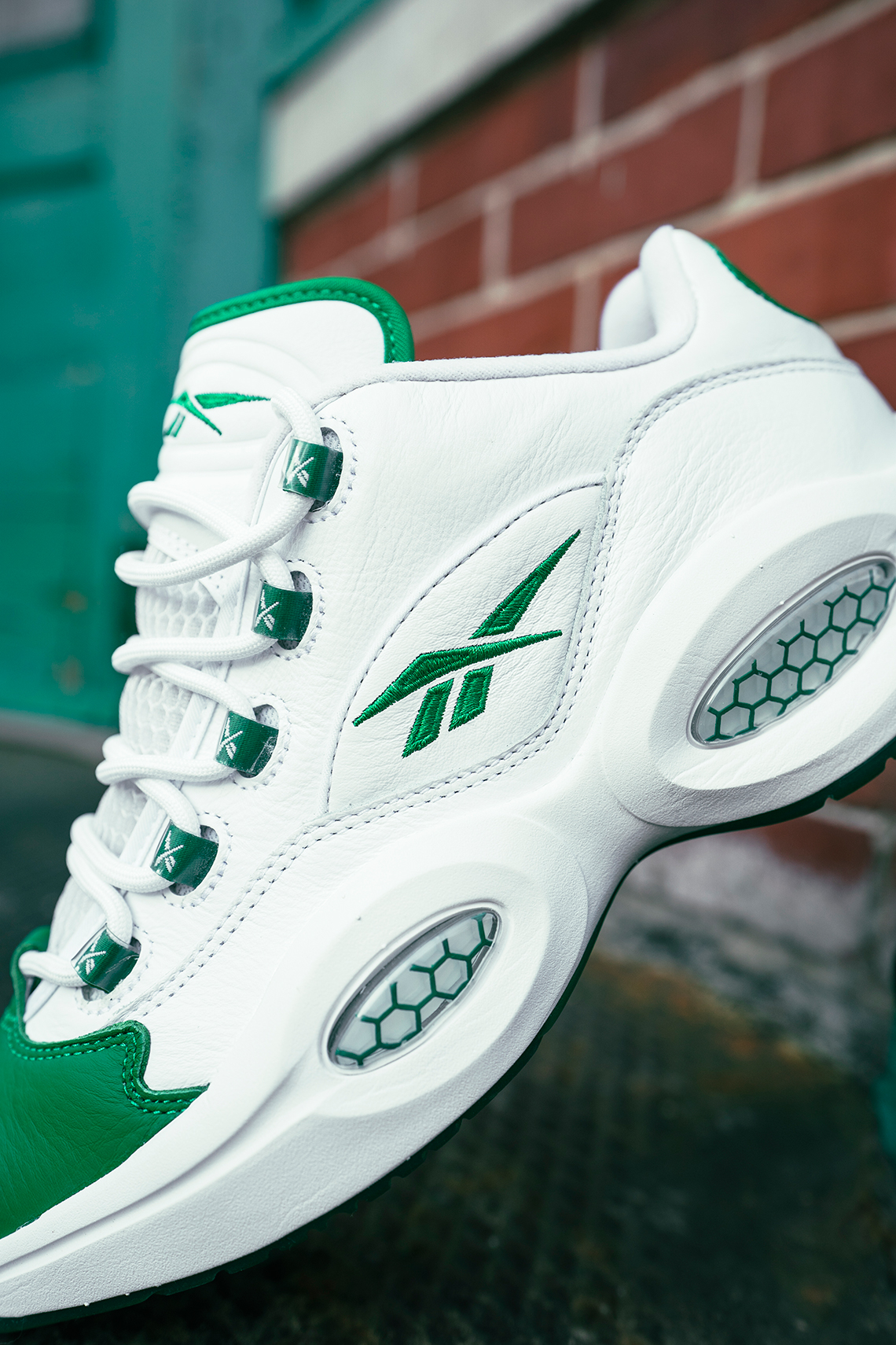 Reebok question low store femme verte