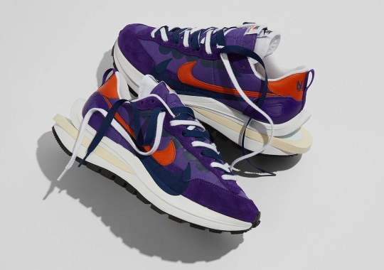 Where To Buy The sacai x Nike Vaporwaffle “Dark Iris”