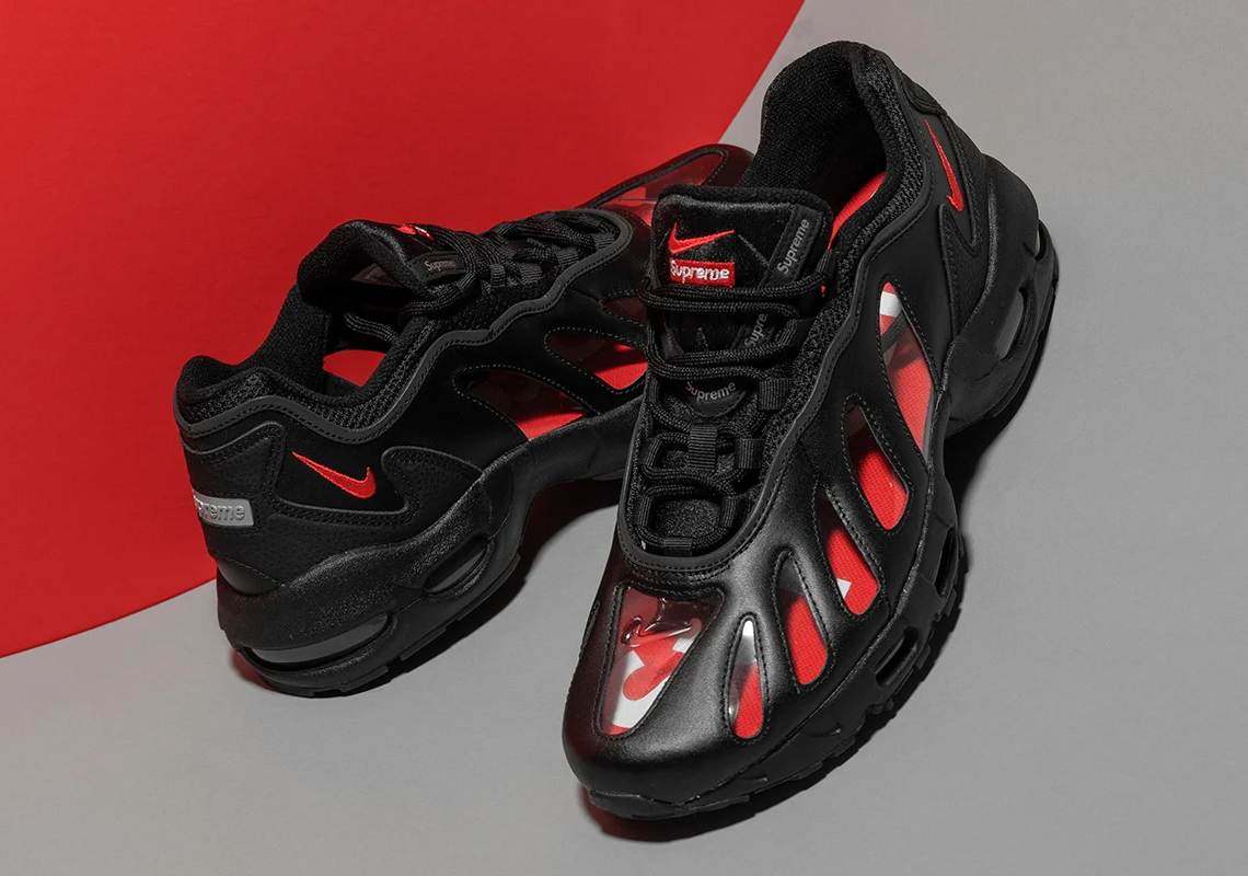 Supreme Nike Air Max 96 Black Speed Red 