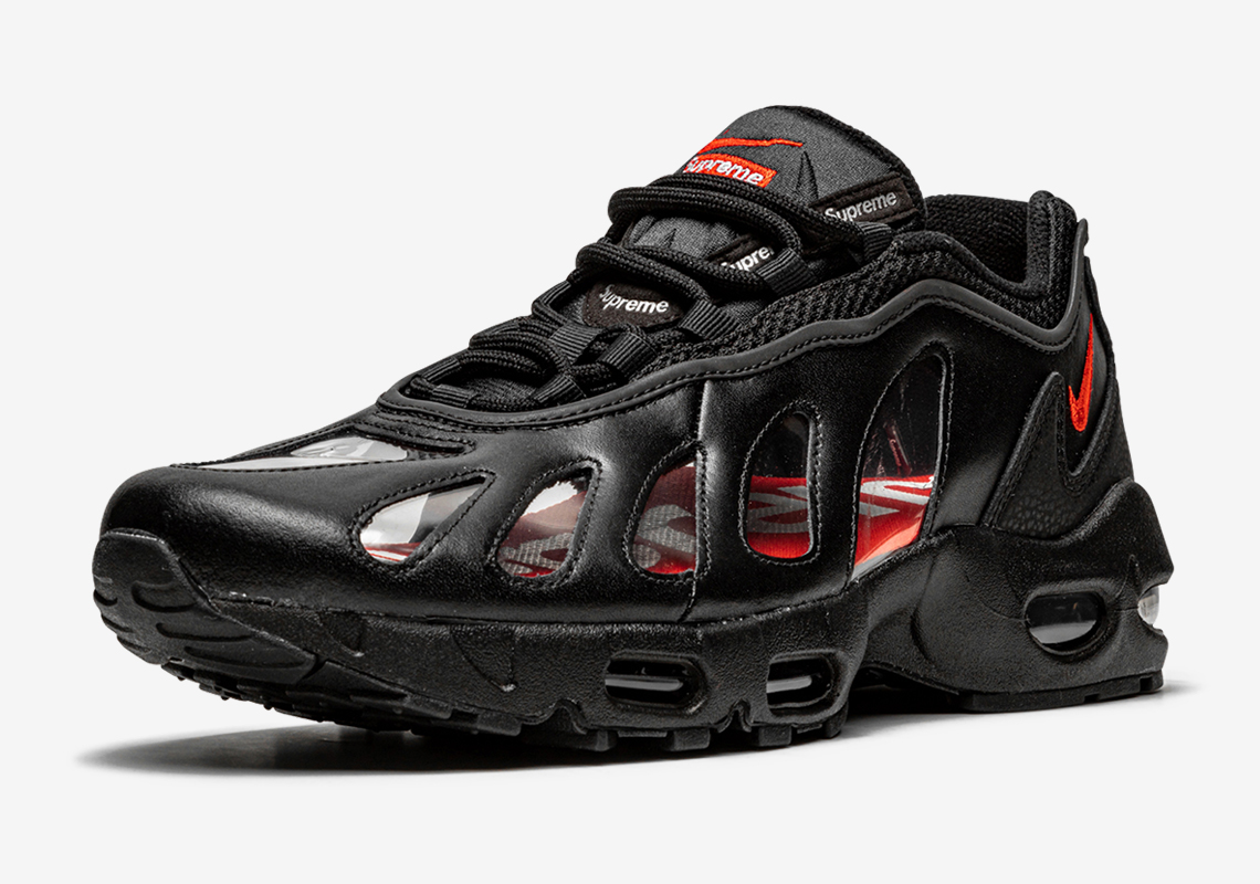 Supreme Nike Air Max 96 Black Speed Red CV7652-002 | SneakerNews.com