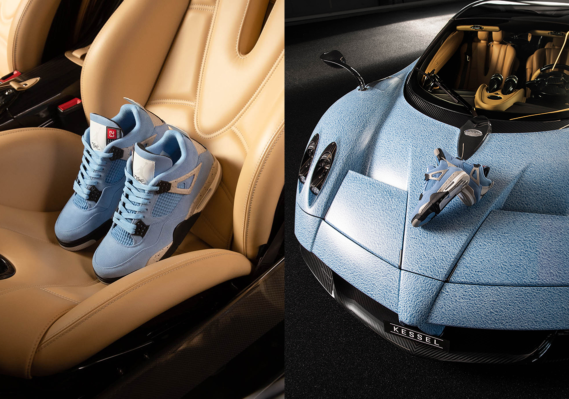 Titolo Commemorates Upcoming Air Jordan 4 Drop With A Custom Pagani Huayra Roadster With Kessel Auto