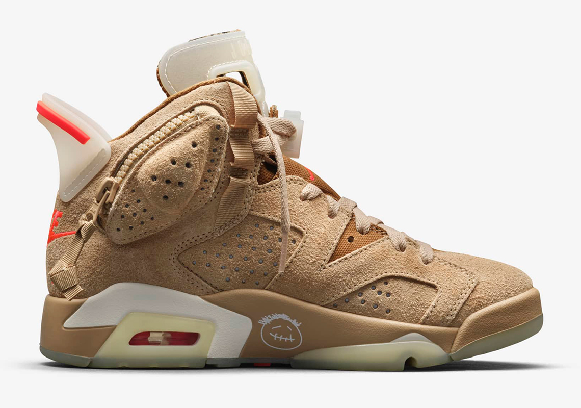 Travis Scott Air Jordan 6 British Khaki DH0690 200 SneakerNews