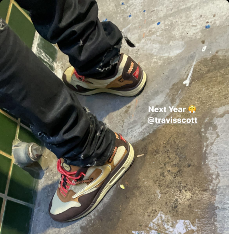 travis scott air max 1 baroque brown