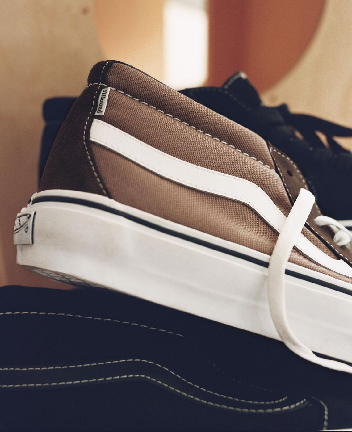 brown mid vans