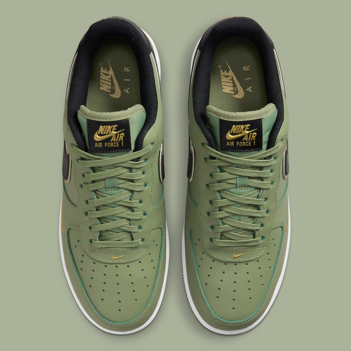 nike olive green air force 1