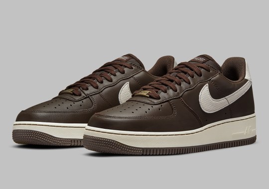 The Nike Air Force 1 Craft Gets A “Dark Chocolate” Leather Exterior