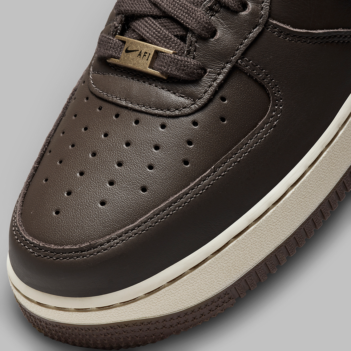 Nike Air Force 1 '07 Craft 'dark Chocolate' Sneakers In Brown
