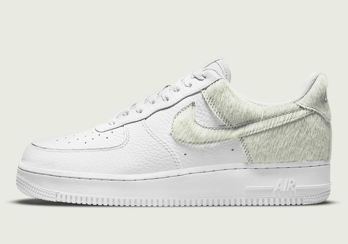 Nike Air Force 1 Low "Photon Dust" Gets Pony Hair Exteriors