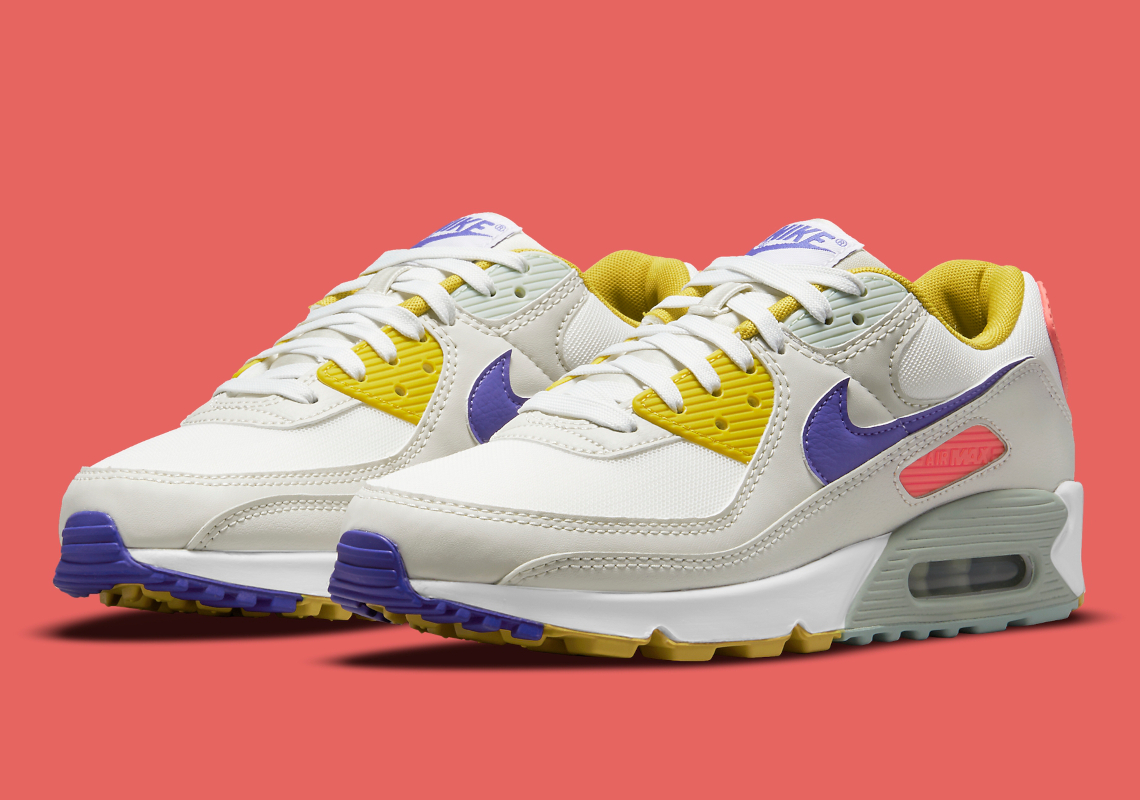purple pink and yellow air max